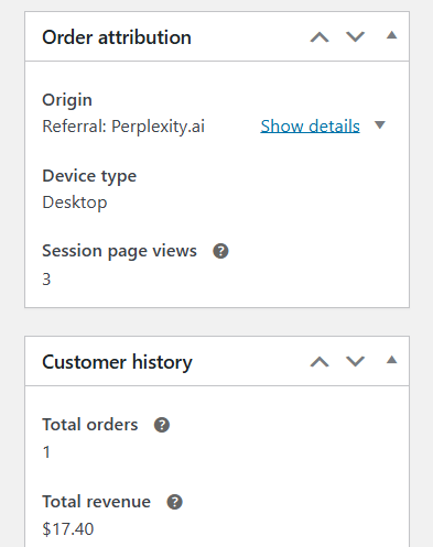 Order from Perplexity referral